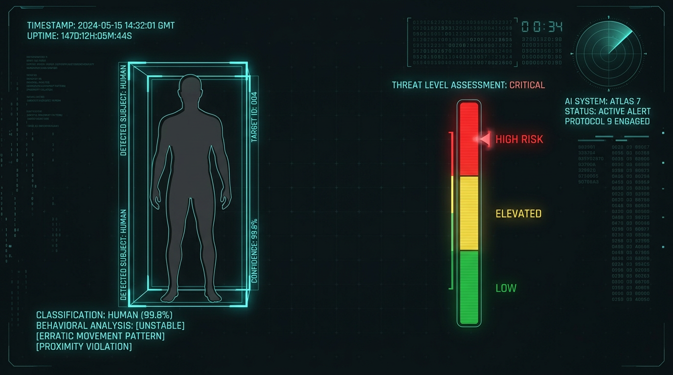 AI threat assessment visualization